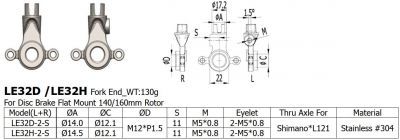 Through axle 