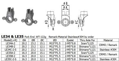 Through axle 