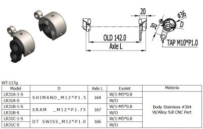 LR31A/LR31B/LR31C Stainless